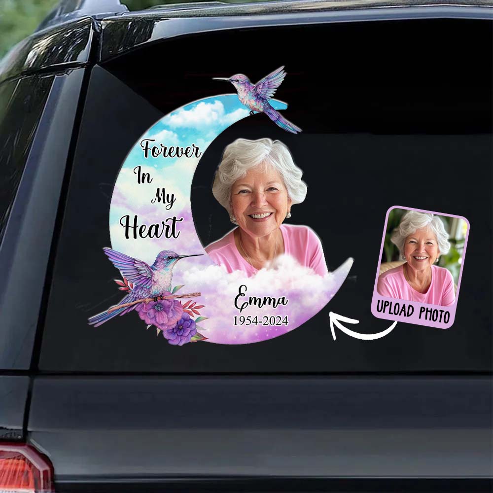 Forever In My Heart Personalized Memorial Decal