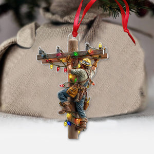 Keeping the Lights On - Personalized Lineman Ornament