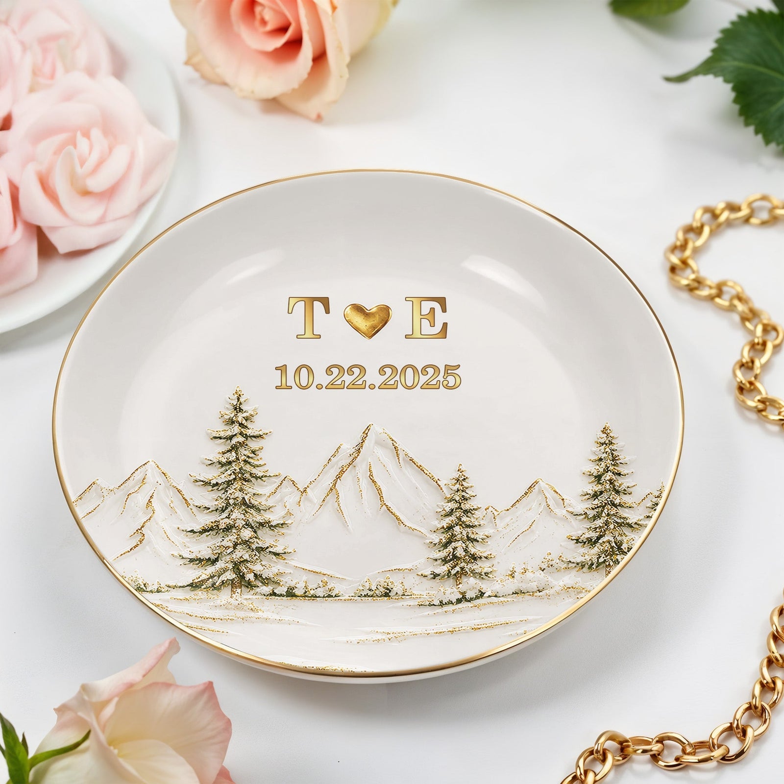Our Love Adventure, Ceramic Jewelry Dish, Gift For Couples