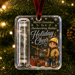 Career Tribute Christmas Money Holder Acrylic Ornament