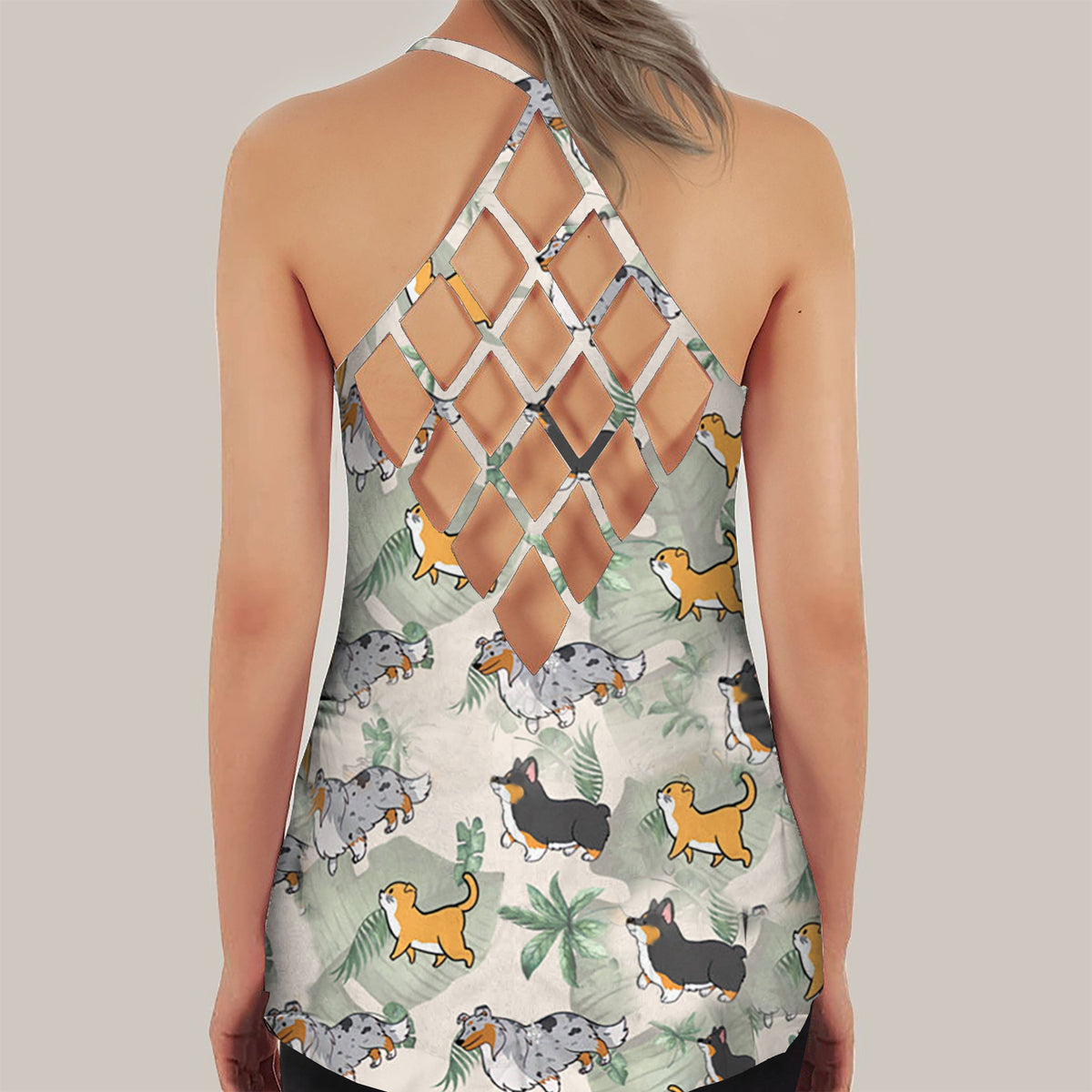 Dog & Cat Hawaii Tank Top-Personalized Hawaii Tank Top