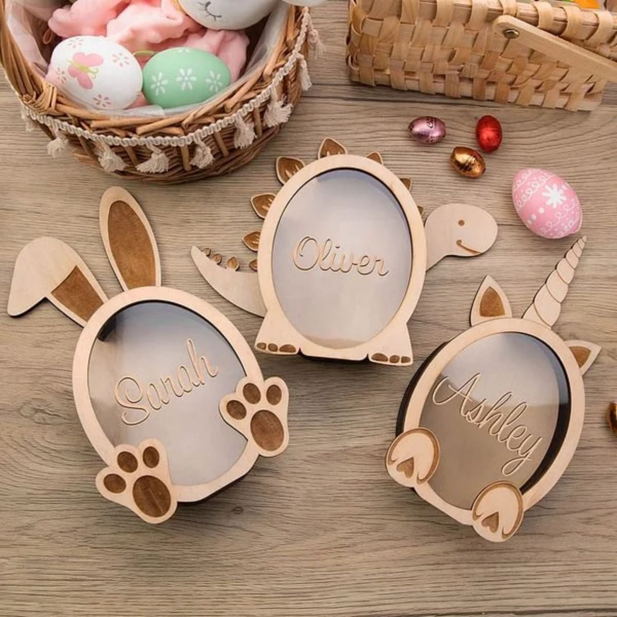 Personalized Bunny Easter Drop Money Box Gift for Kids