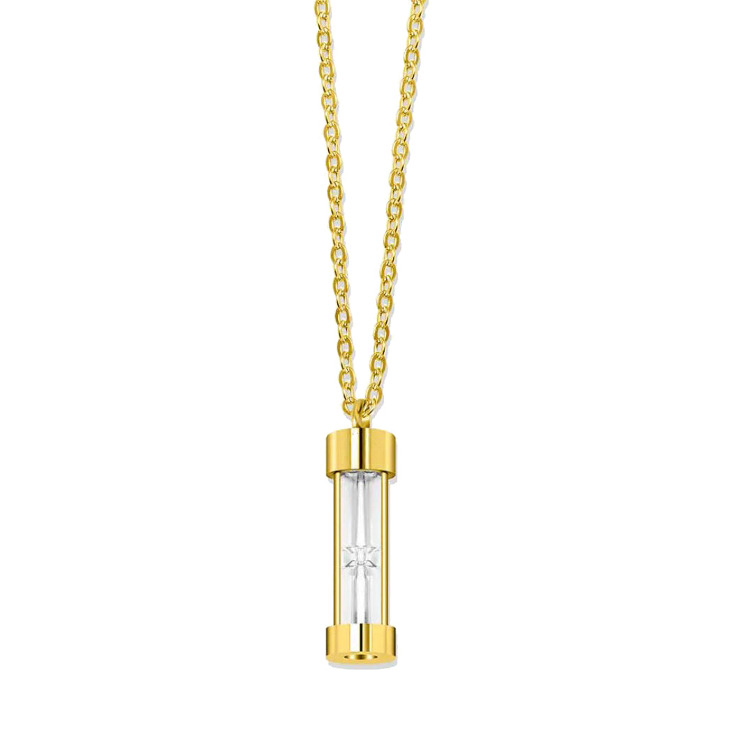 Eternal Embrace Memorial Hourglass Urn Necklace
