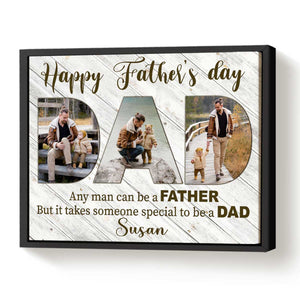 Happy Father’s Day Personalized Canvas Poster,Personalized 2026 Father's Day Gift