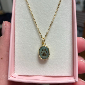 Paw Print Necklace Pet Necklace
