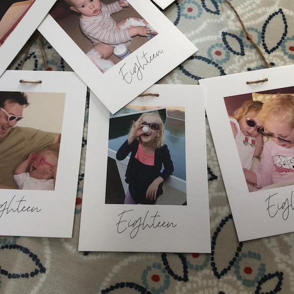 Personalized Photo Birthday Banner Party Decorations