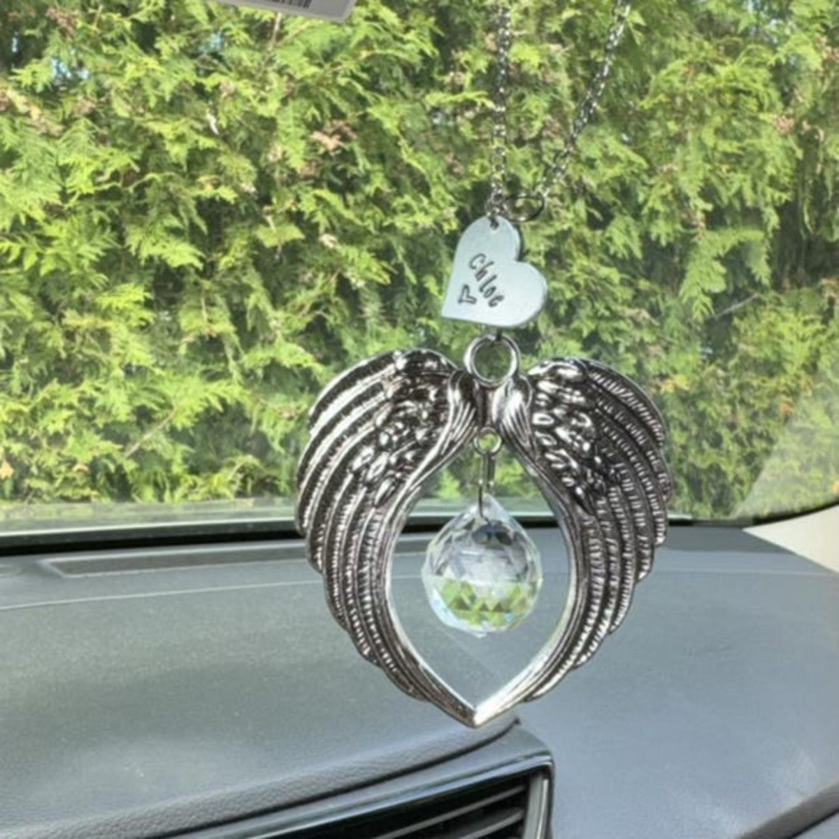 Personalized Memorial Suncatcher Wing Ornament