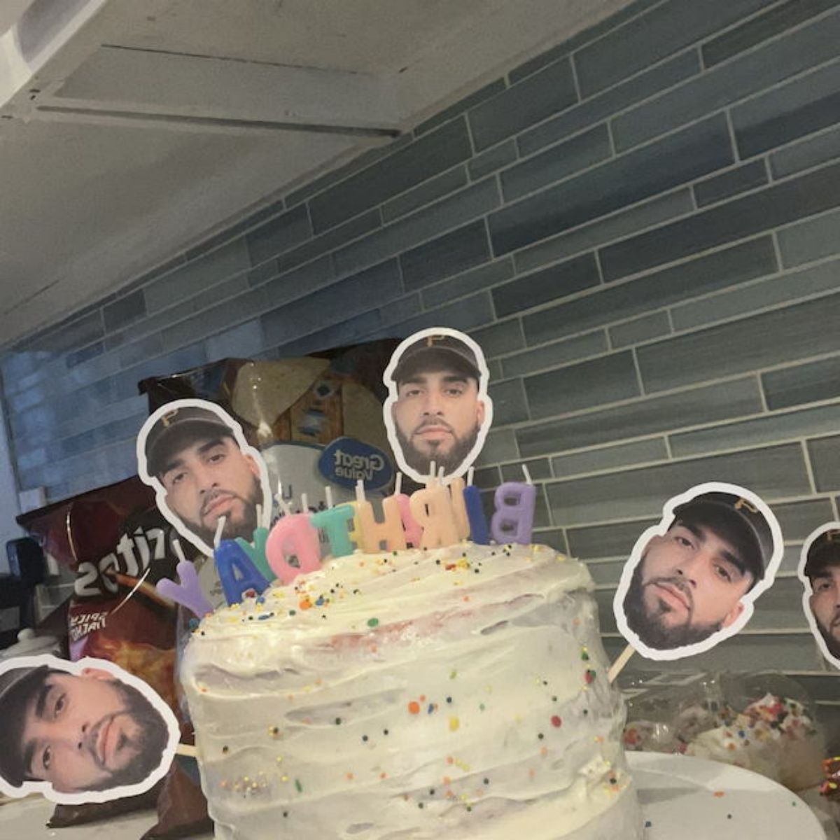 Personalized Photo Face Cutout Faces Cupcake Toppers Party Decorations