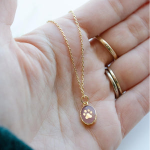 Paw Print Necklace Pet Necklace