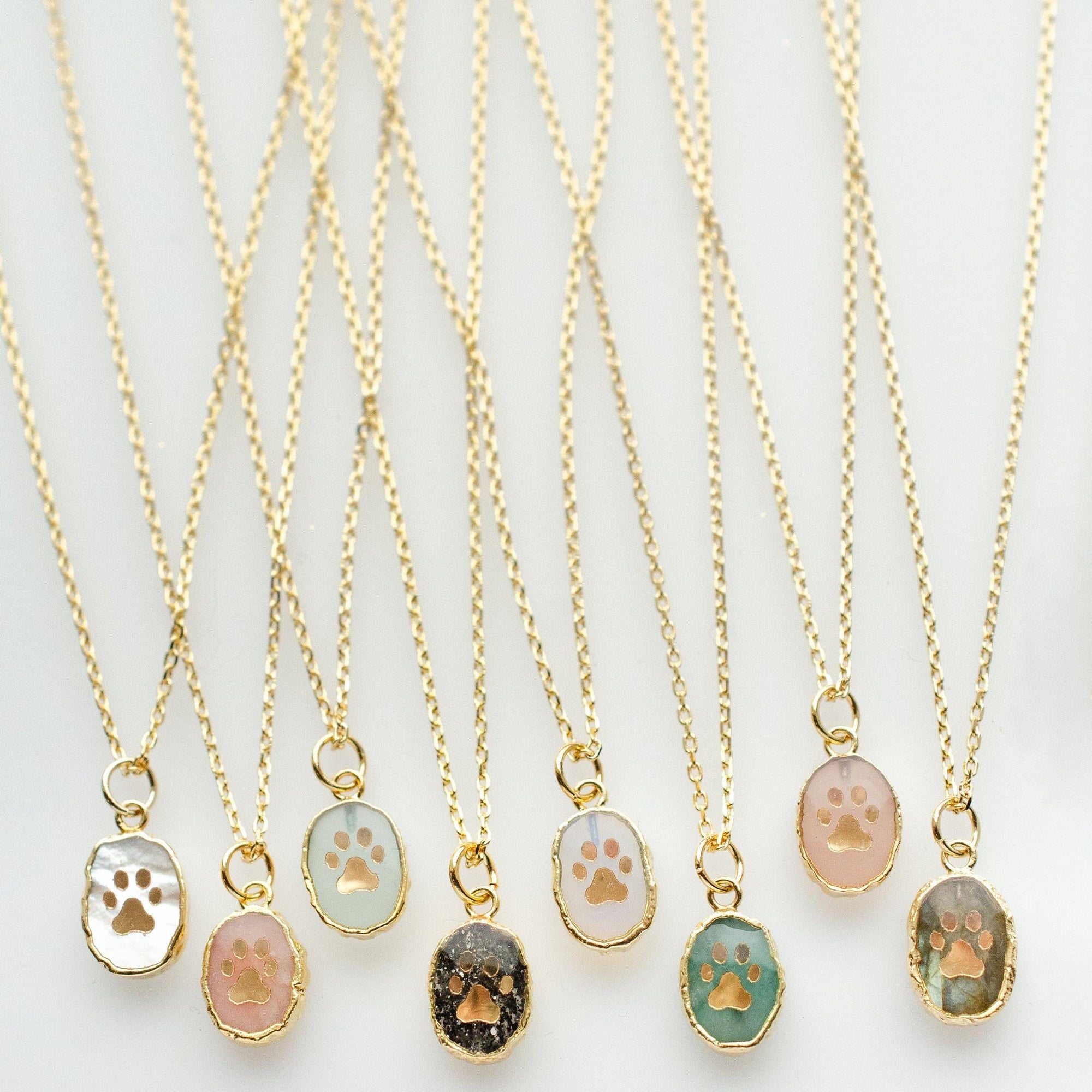 Paw Print Necklace Pet Necklace