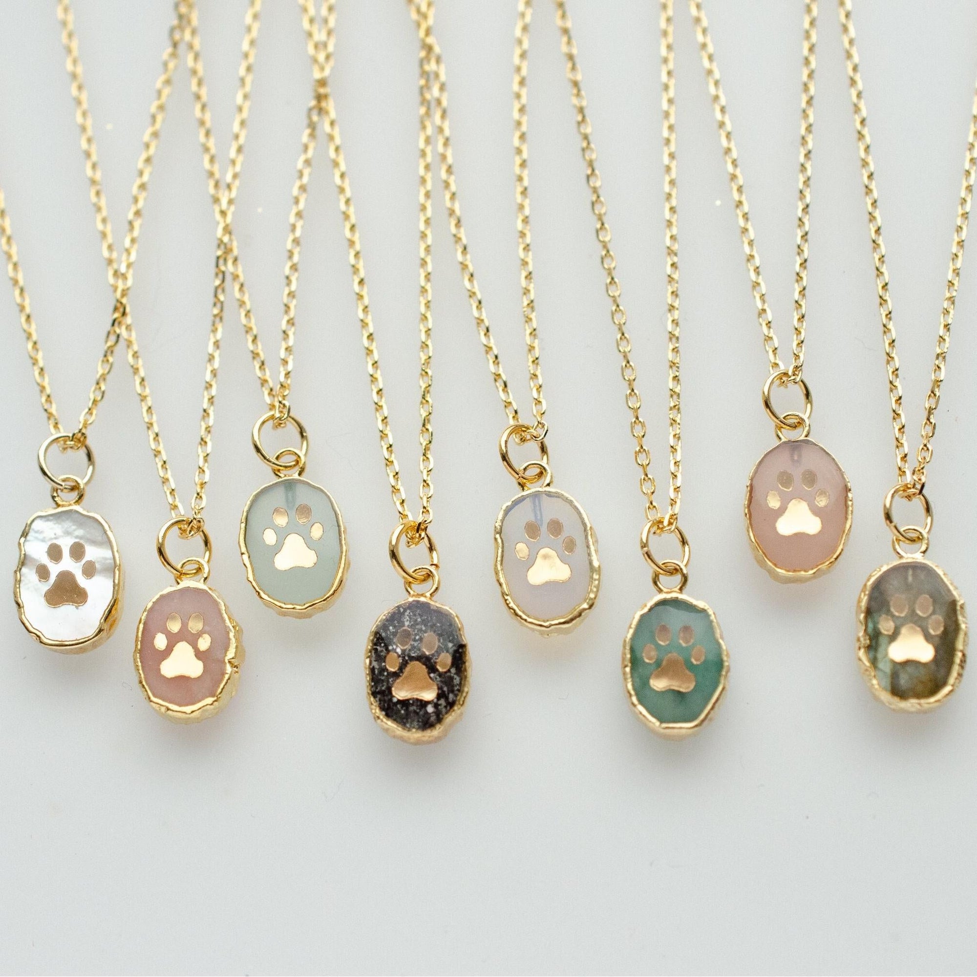 Paw Print Necklace Pet Necklace