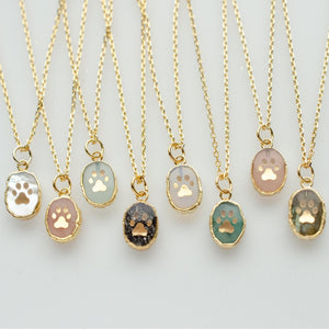 Paw Print Necklace Pet Necklace