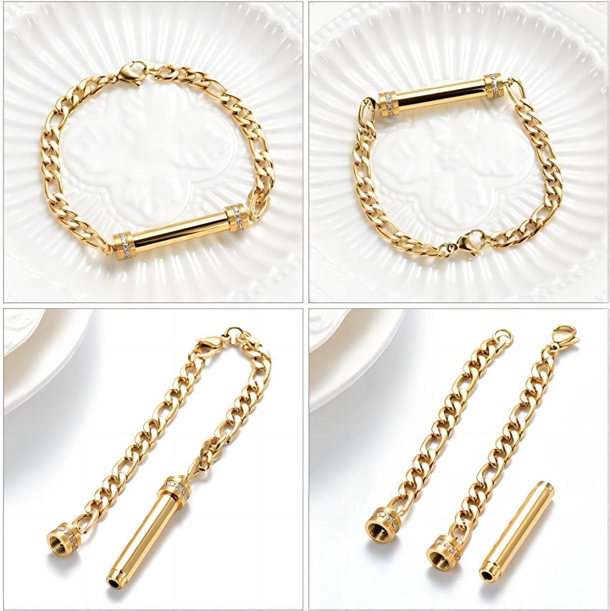 Personalized Cremation Jewelry for Ashes, Urn Bracelet for Ashes