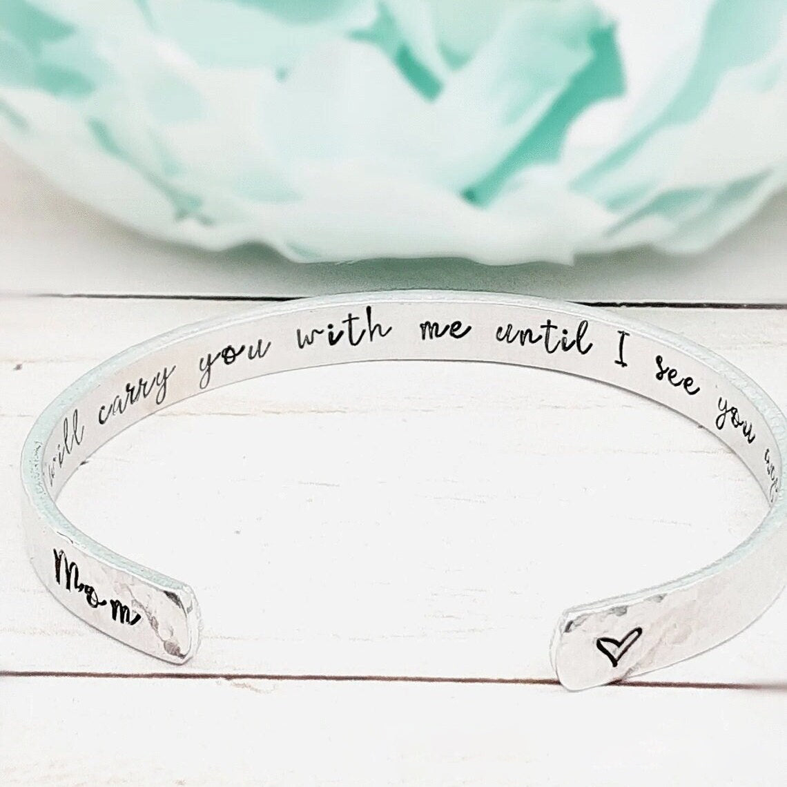 I will carry you bracelet, Personalized Bracelet for Loss of Loved One