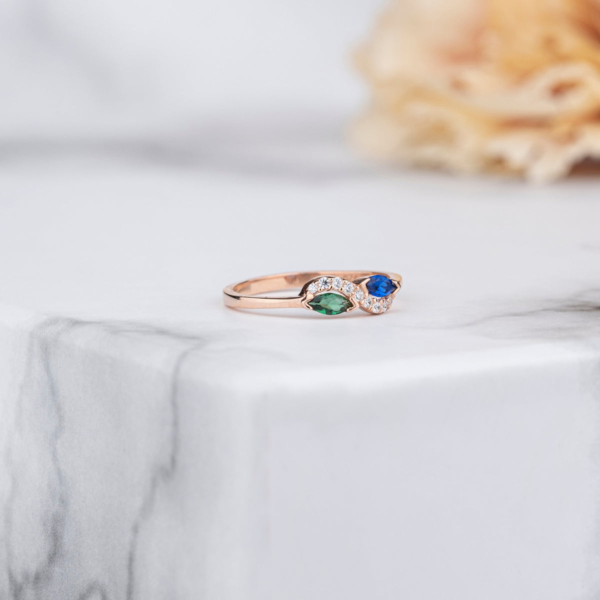 Infinity Ring - Personalized Birthstone Ring, Gift For Mother