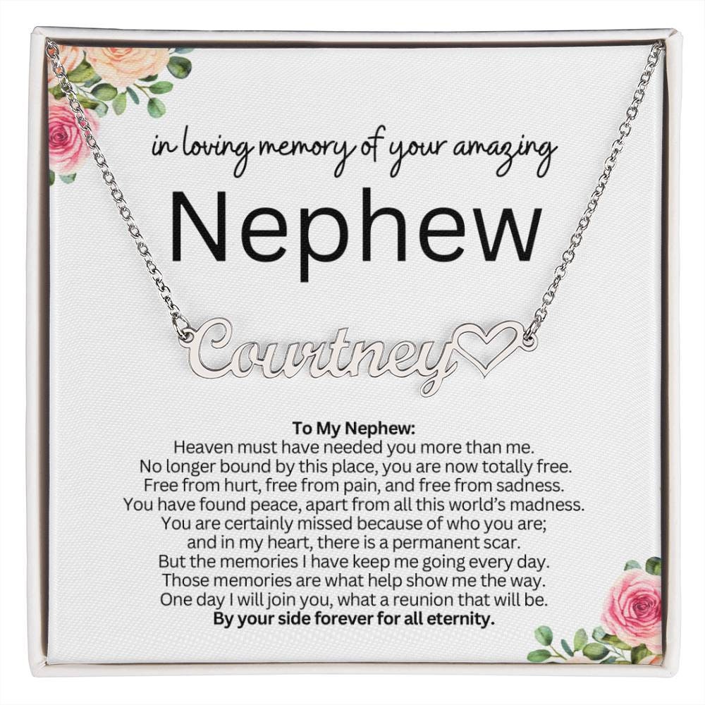 Personalized Name Necklace With Message Card