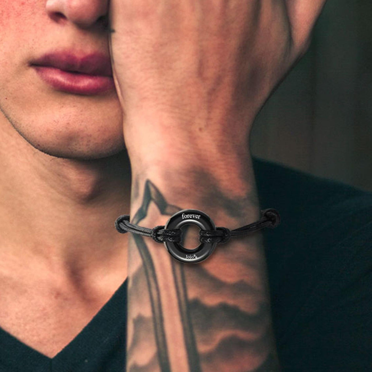 Personalized Memorial Ashes Urn Eternity Circle Bracelet