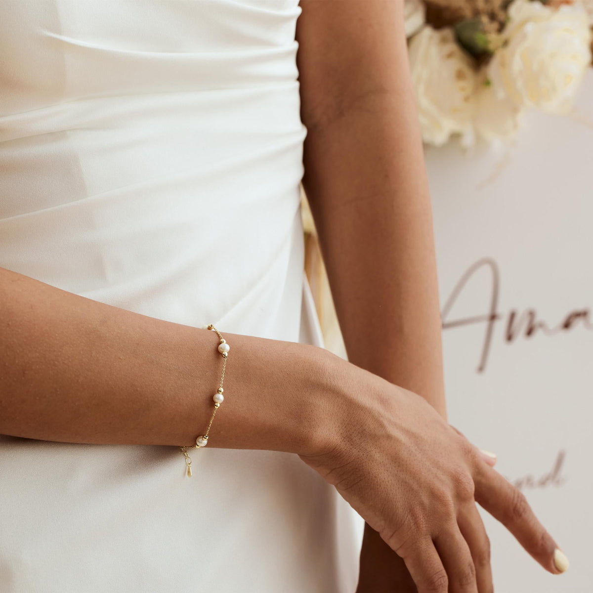 Pearl Bead Bracelet,Wedding Bridesmaids' gifts, Maid of Honor Gift, Mother's Day