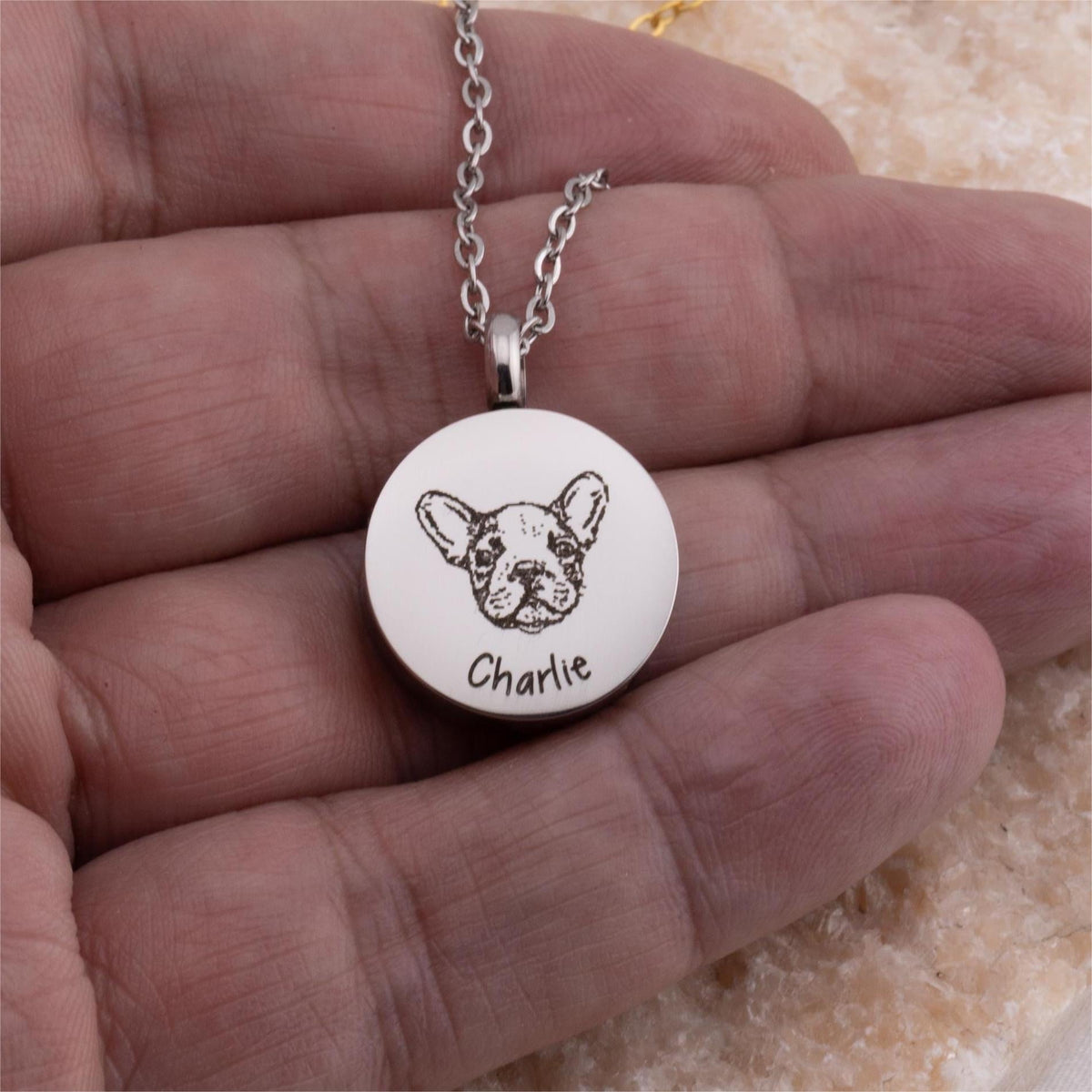 Custom urn for ashes keepsake, grief necklace, dog Ashes for urn