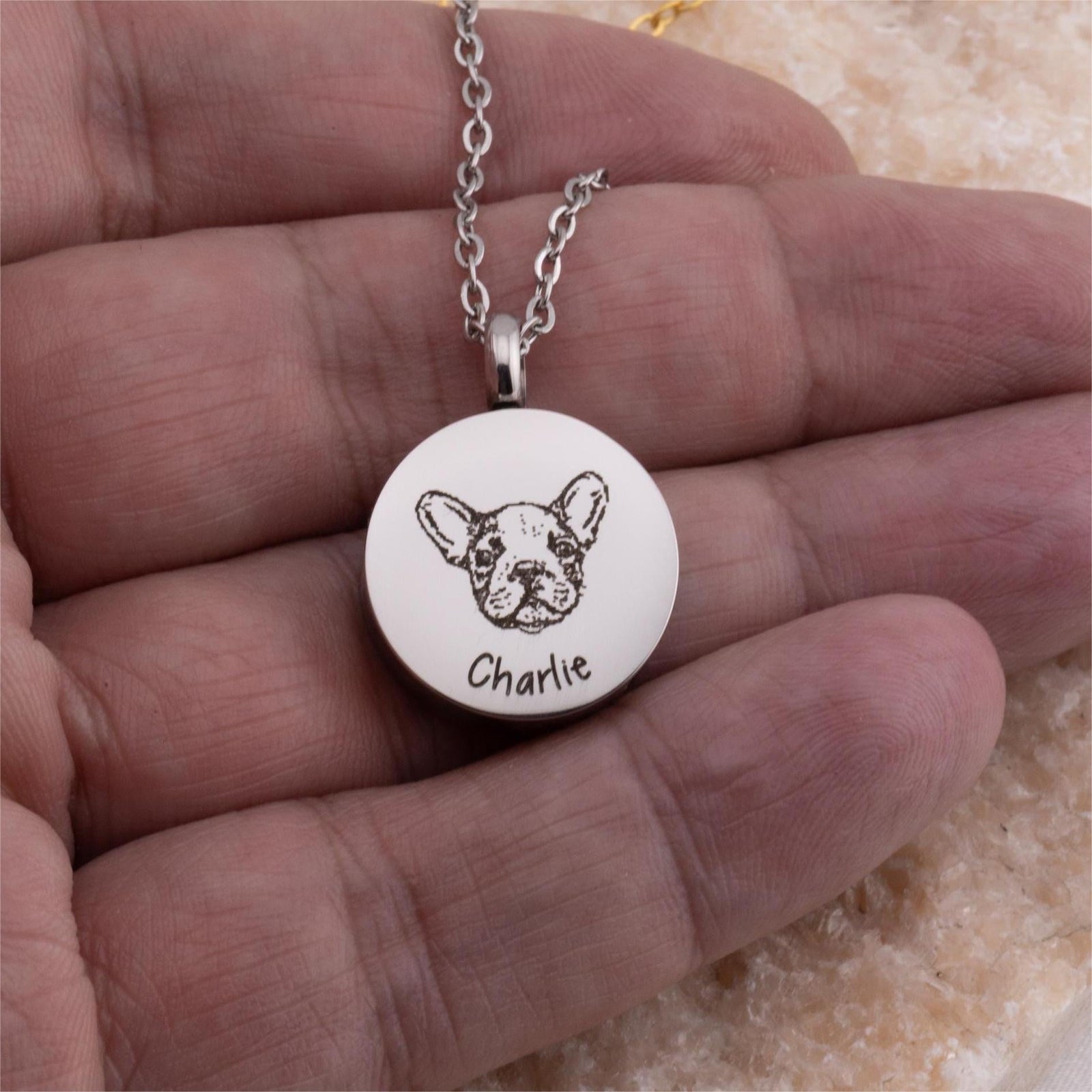 Custom urn for ashes keepsake, grief necklace, dog Ashes for urn