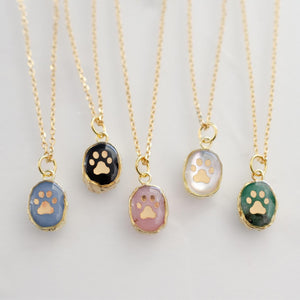 Paw Print Necklace Pet Necklace