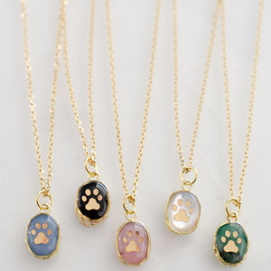 Paw Print Necklace Pet Necklace