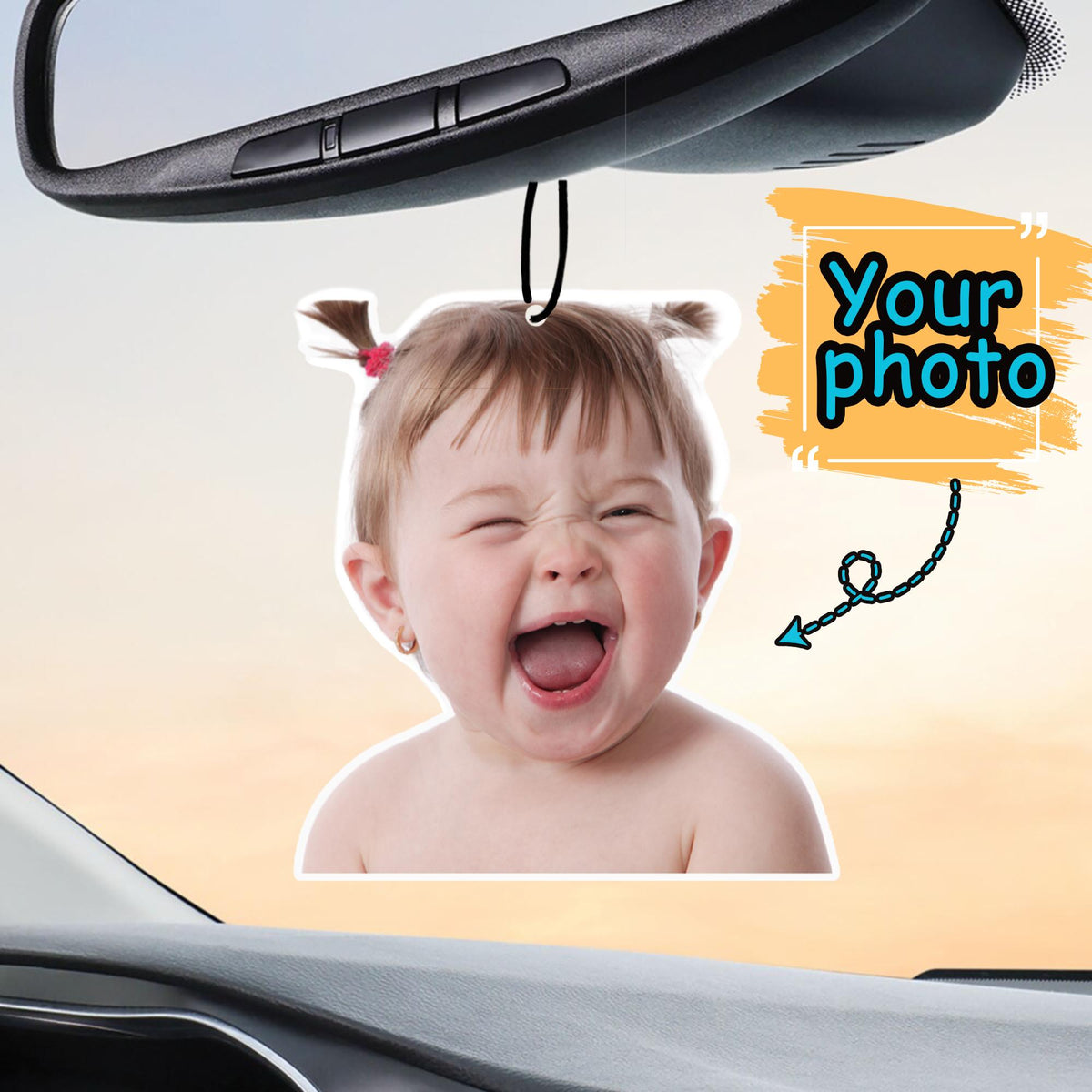 Personalized Photo Car Air Freshener