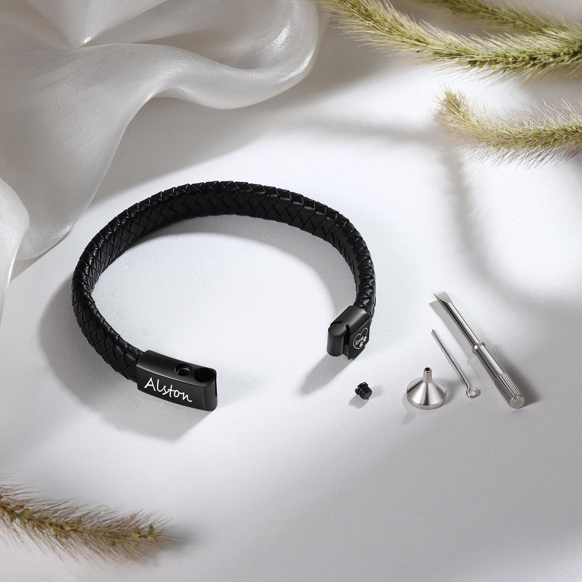 Personalized Urn Memorial Bracelet