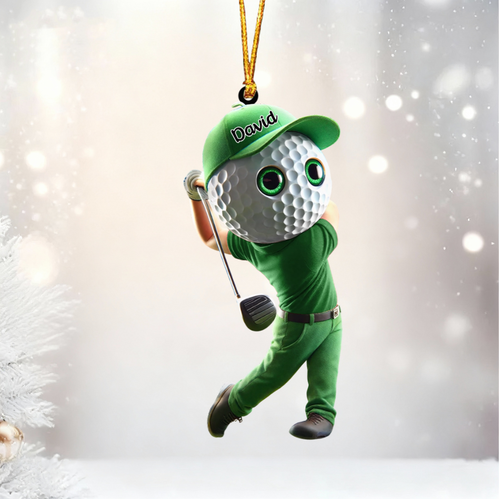 Golf Man Personalized Golf Ornament For Golf Lovers