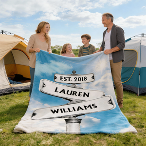 Always Beside You - Couple Personalized Blanket - Gift For Husband Wife, Anniversary