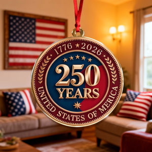 250 Years of America 1776 2026 Acrylic Ornament American Independence Day Gift