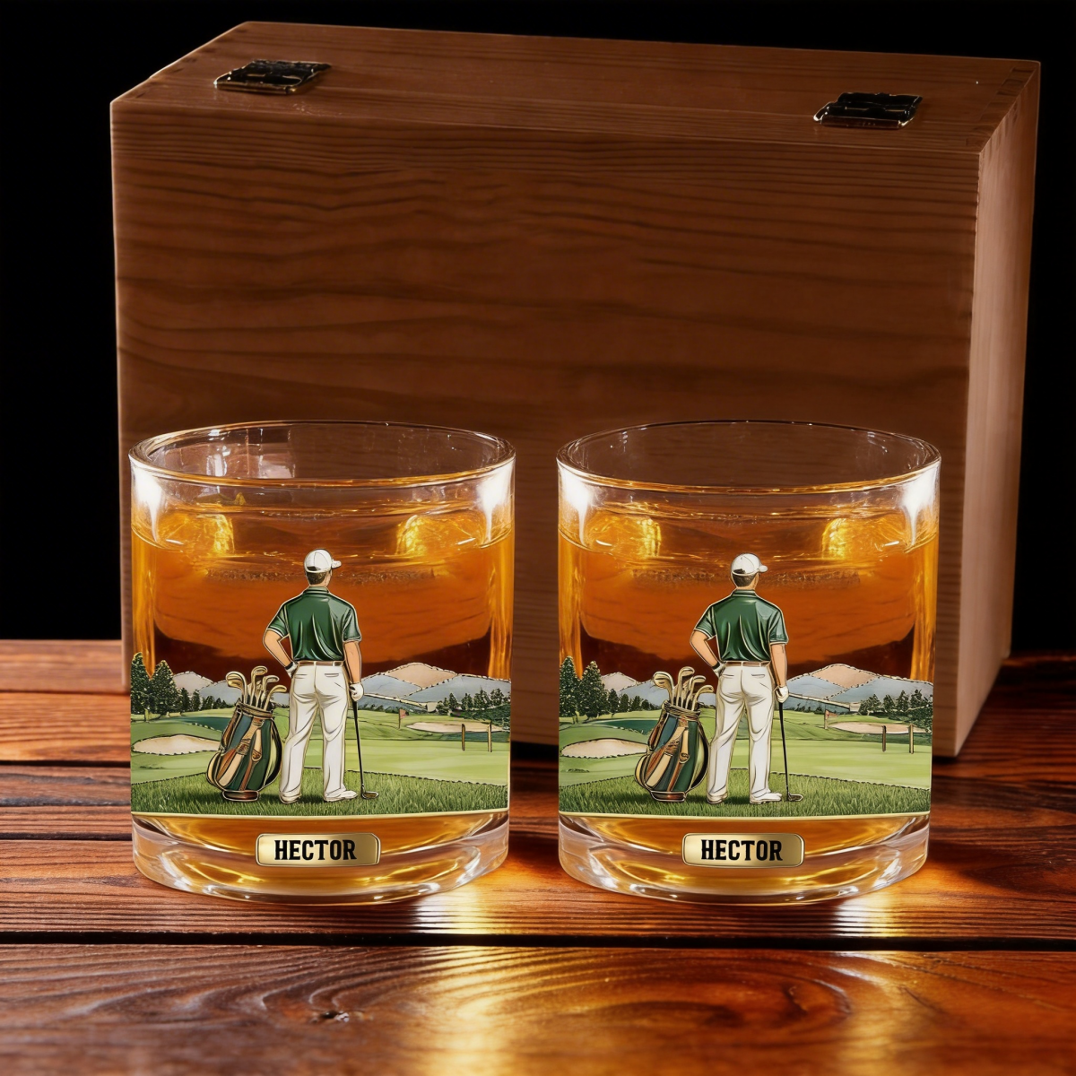 Love Golf - Personalized Golf Whiskey Glass