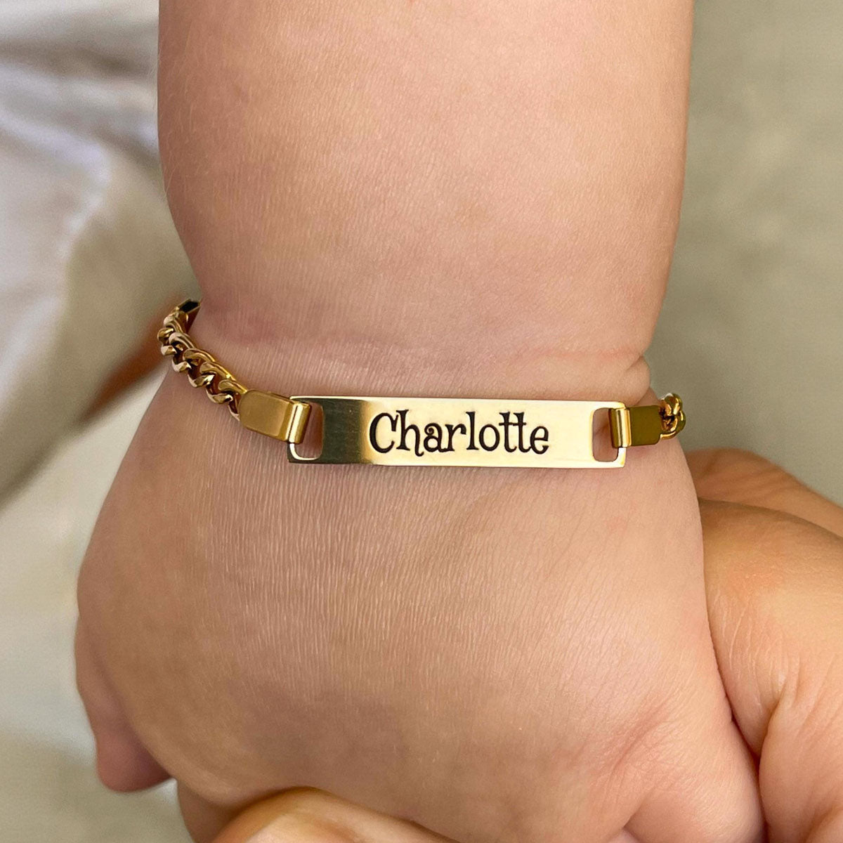 Custom Name Personalized Baby Bracelet, Newborn Gift