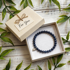 For My Wonderful Friend Bracelet, Lapis Friendship Bracelet With Card, Ladies Bracelet