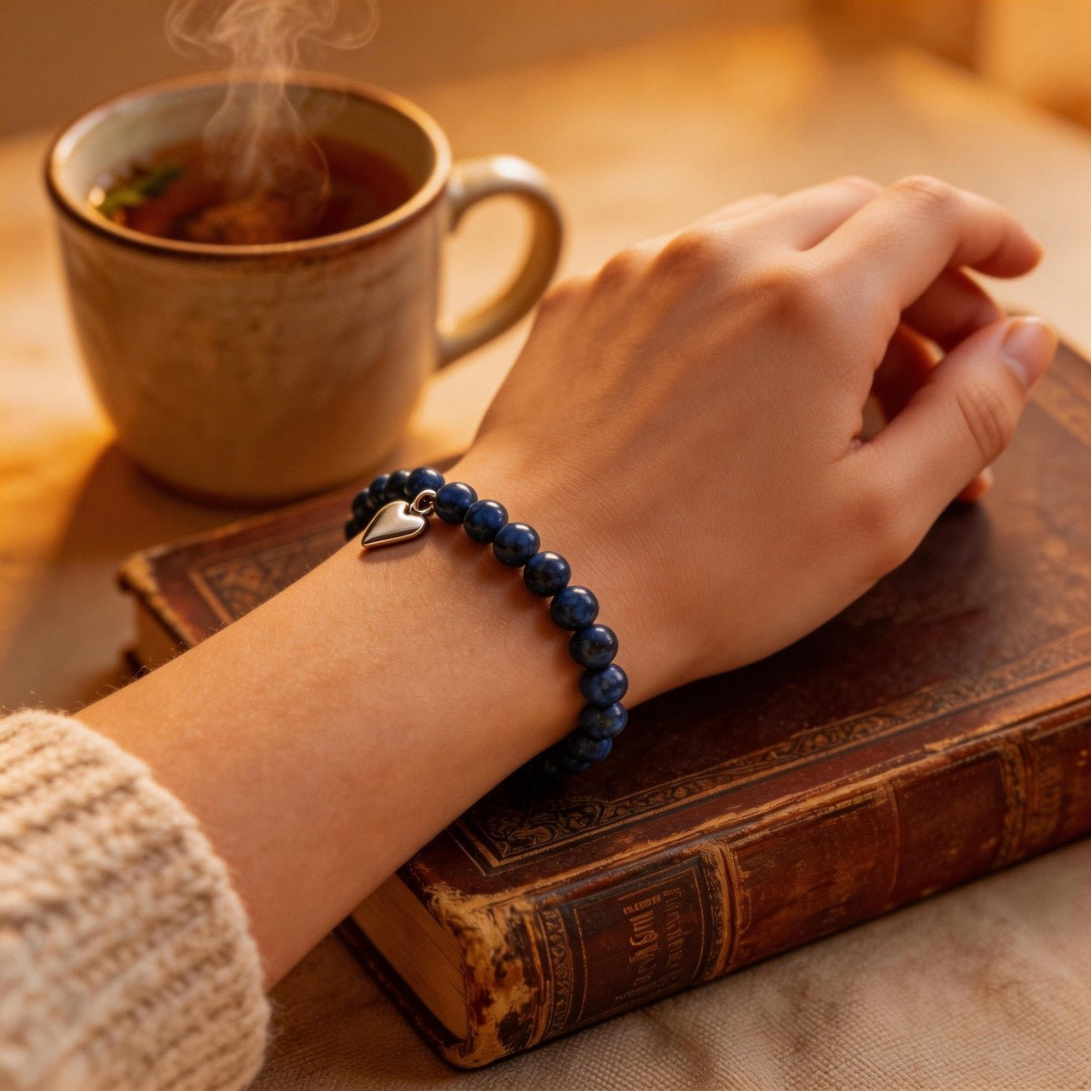 For My Wonderful Friend Bracelet, Lapis Friendship Bracelet With Card, Ladies Bracelet