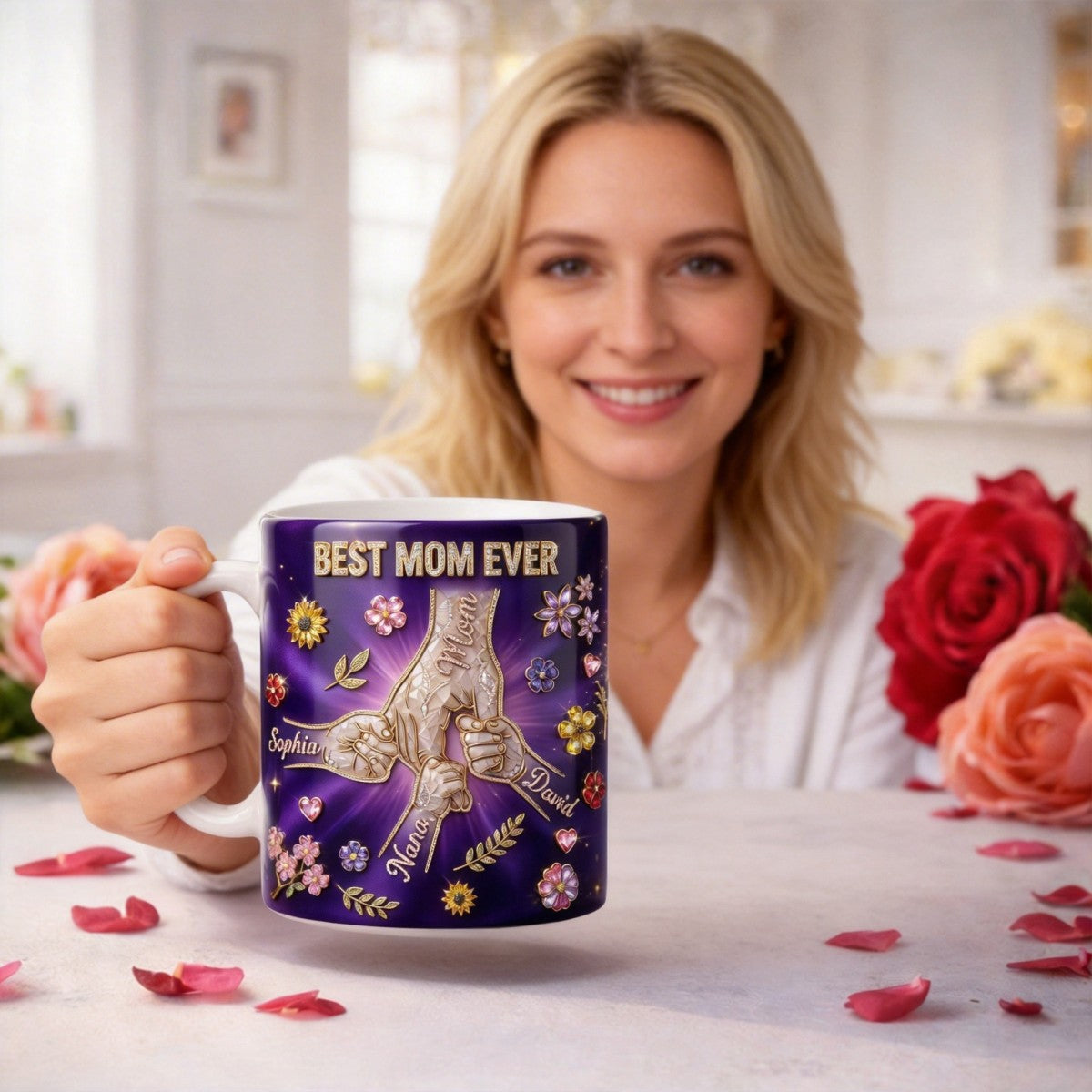 Best Mom Ever Pinky Promise Mom Coffee Mug - Personalized Gift For Mom