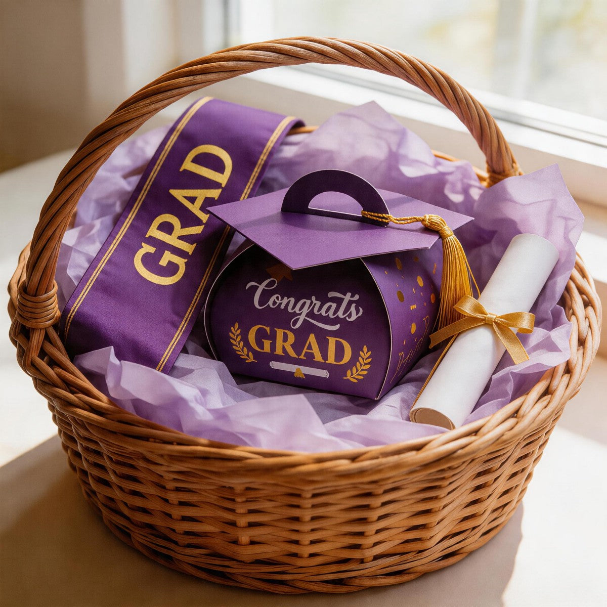 Graduation Cap Gift Box Graduation Party Favors Candy Boxes Treat Box with Tassel Table
