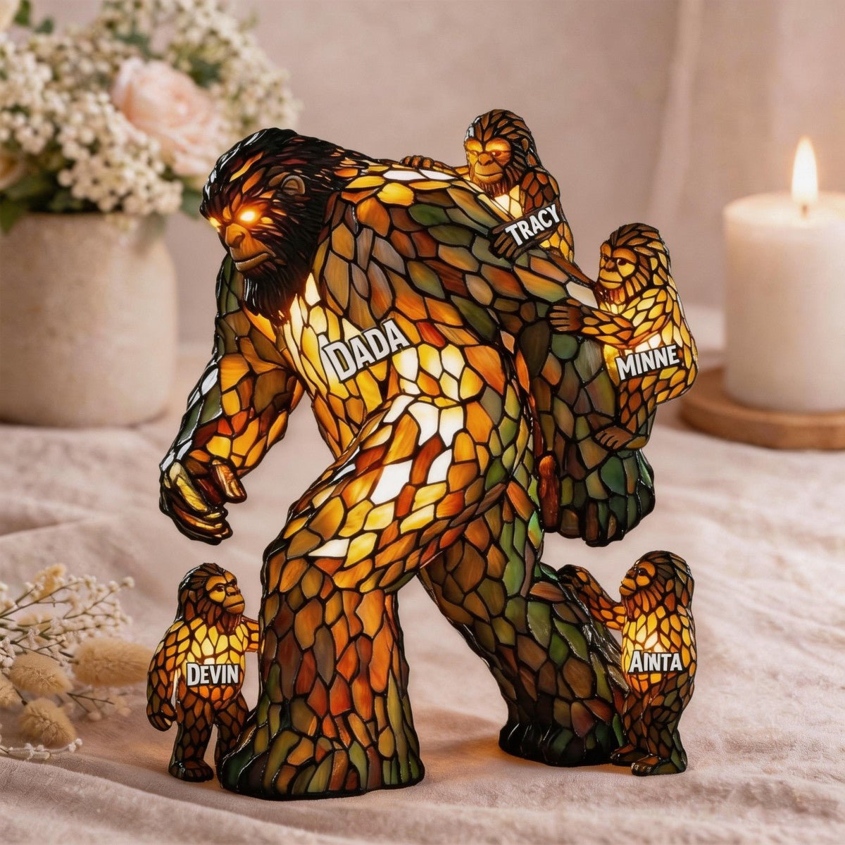 Papa Bigfoot Acrylic Plaque - Personalized Gifts For Dad