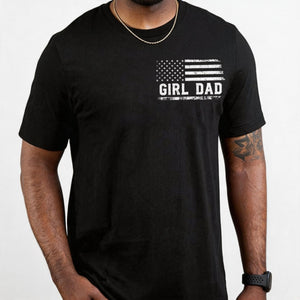 Girl Dad T-shirt Personalized Gift for Father's Day