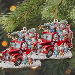 Wishing You A Merry Christmas - Family Personalized Custom Wood Ornament