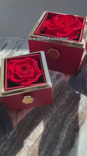 Personalized Engraved Necklace & Eternal Rose Box