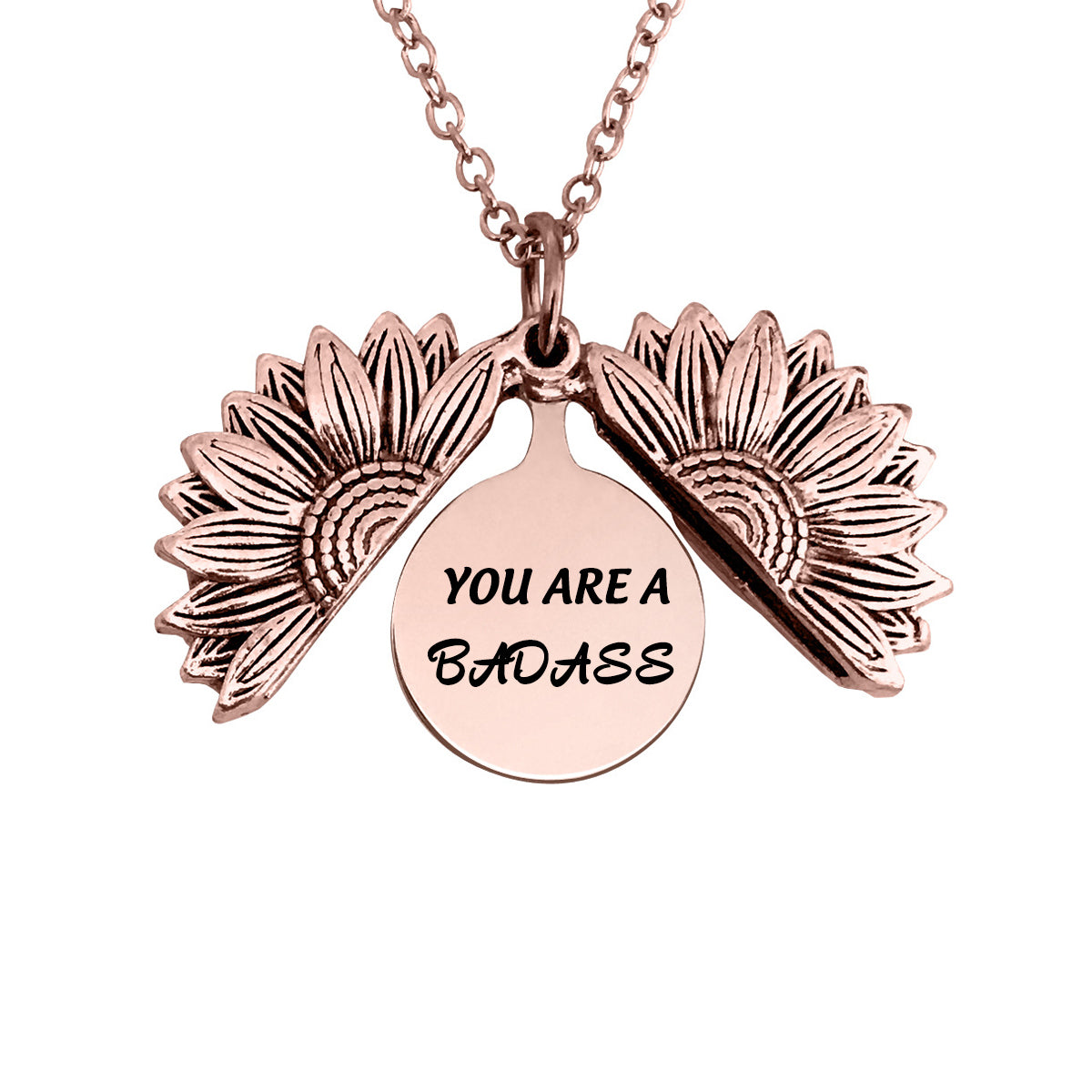 You Are A Badass-Sunflower Necklace