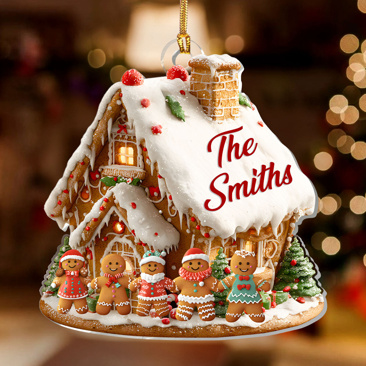 Personalized Cookie House Christmas Ornament