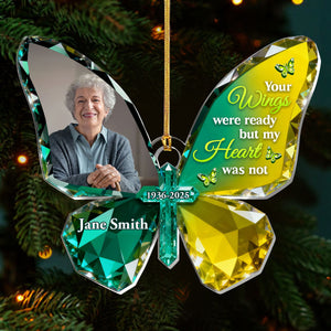 Your Wings Were Ready But My Heart Was Not - Personalized Acrylic Ornament